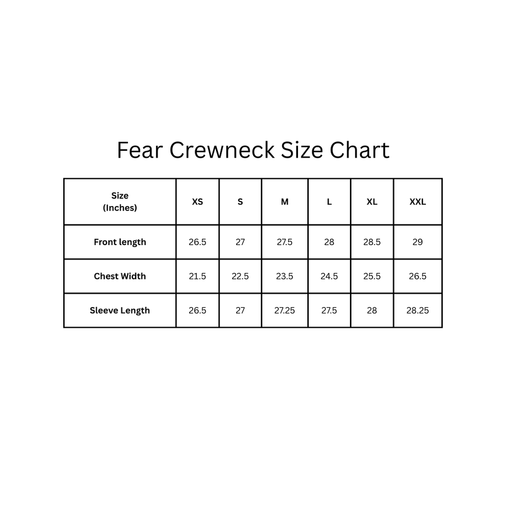 Fear crewneck