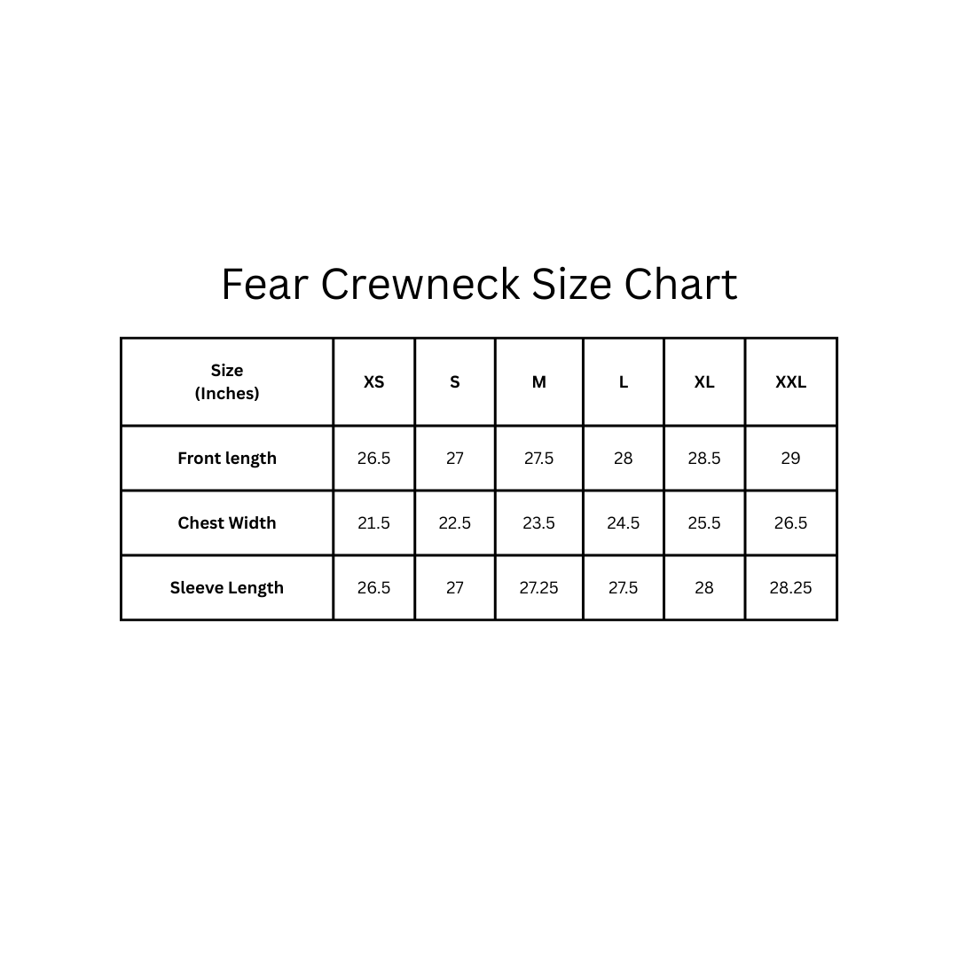 Fear crewneck